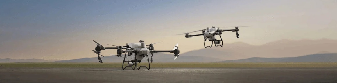 Drónok permetezés közben